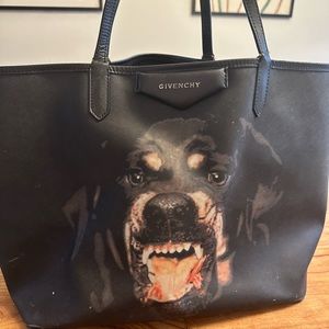 Givenchy Tote Bag Black with Dog